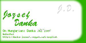 jozsef danka business card